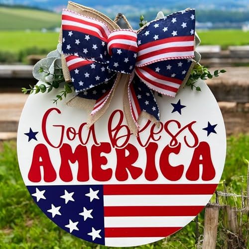 Classroom welcome sign Teacher door sign Gift for Teacher (Bless america, 15" Width) - Image 2