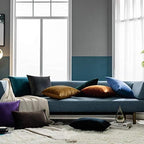 JUSPURBET 28x28 Euro Velvet Throw Pillow Covers Set of 2,Blue - Image 5