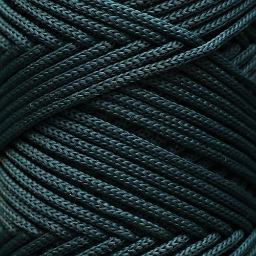 Makromecity, 2 Skeins of Polyester Macrame Cord 3mm x 131 Yards (394 feet) 3mm Polypropylene Forest Green Macrame Cord Crochet Macrame Bag Cord Crafts for Wall Hangings, Bags, Underplate - Image 2