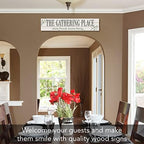 Highland Home Gathering Place Horizontal Wood Entryway Sign - Image 2
