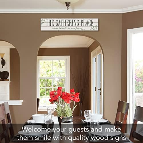 Highland Home Gathering Place Horizontal Wood Entryway Sign - Image 2