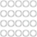 JAPCHET 20 Pack 10 Inch Round Wire Wreath Frames, Metal Floral Wreath Frame, Metal Wreath Rings for Christmas New Year Party Home Decor DIY Crafts Supplies, Dark Green by JAPCHET