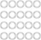 JAPCHET 20 Pack 10 Inch Round Wire Wreath Frames, Metal Floral Wreath Frame, Metal Wreath Rings for Christmas New Year Party Home Decor DIY Crafts Supplies, Dark Green by JAPCHET