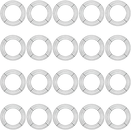 JAPCHET 20 Pack 10 Inch Round Wire Wreath Frames, Metal Floral Wreath Frame, Metal Wreath Rings for Christmas New Year Party Home Decor DIY Crafts Supplies, Dark Green by JAPCHET
