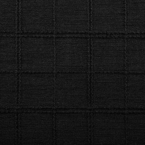 ZeeMart Linen Checked Farmhouse Placemats Set of 6, Black 13x19in - Image 4