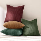 MIULEE Soft Corduroy Decorative Throw Pillow Covers Christmas Green 22x22 - Image 5