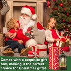 Christmas Snow Globes, Train Whirled Around The Christmas Tree Music Water Lantern, 8 Christmas Music, USB Powered & Battery, Holiday Decorations Gifts for Family, Children or Friends - Image 5