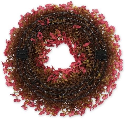 20 Inch Fall Wreaths for Front Door, Autumn Floral Outdoor Wreath - Image 3