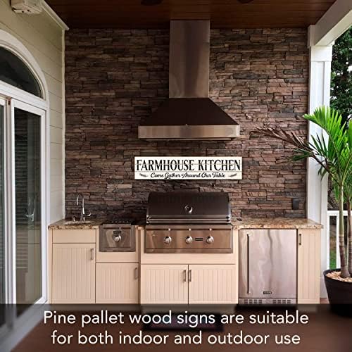 Highland Home Farmhouse Kitchen Horizontal Wood Entryway Sign - Image 7