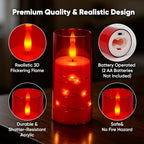 Raycare 18 Pcs Flameless Battery Operated Pillar Candles with Remote Timer - Image 5