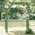 N&T NIETING 4 Pack Artificial Eucalyptus Leaf Garland, Faux Greenery Garland Decor 6 FT Summer Garlands, Fake Hanging Vines Garlands for Wedding Decoration Table Mantle - Image 5