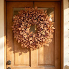 Large Artificial Maple Leaves Fall Wreath for Front Door Outside Decor - Image 2