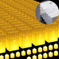 50 Pack Waterproof Luminary Bags with Flameless Candles, Star by Unknown