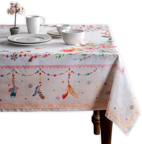 Maison d' Hermine Table Cloth Rectangle Table Reusable 100% Cotton 60"x120" by MaisondHermine