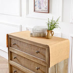 Solino Home 100% Pure Linen Table Runner Golden Nugget, Athena 14 x 72 in - Image 3