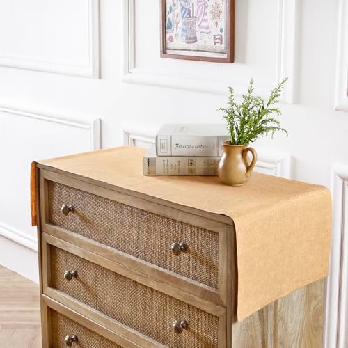 Solino Home 100% Pure Linen Table Runner Golden Nugget, Athena 14 x 48 in - Image 4