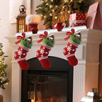 OCTERIC 5 Pcs Silver Christmas Metal Stocking Holders for Mantle, Heavy Duty Stocking Hangers Stocking Hook Xmas Ornaments for Counter Tables Window Fireplace Mantle Decoration - Image 7