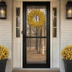 24 Inch Fall Wreaths for Front Door, Autumn Floral Outdoor Wreath - Image 2