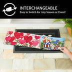 Evergreen Sassafras Spring Holiday Doormat Insert Bundle & Tray Set of 5, Interchangeable Entrance Door mats Indoor and Outdoor Welcome Mat 30 x 18 Tray Non Slip Backing Low Profile - Image 4