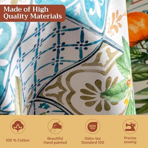 Maison d' Hermine Table Cloth Round Table Reusable 100% Cotton 69" Diameter - Image 3