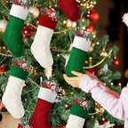 Hungdao Christmas Stockings Mini Knitted Rustic, Mixed Colors - Image 6