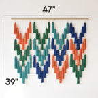 Macrame Wall Hanging Large Yarn Wall Art Boho Home Decor Handmade 47"W*39"L - Image 5