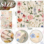 Funnymoom 24 Pcs Wildflower Floral Cloth Napkins Multicolored Reusable - Image 3