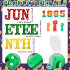 Ganeen 17 Pcs Lighted Juneteenth Table Decoration Plastic LED - Image 2