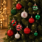 SHareconn 66Pcs Christmas Tree Decorations, Christmas Tree Ornaments Set - Image 7