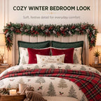 Xmas Headboard Pine Cones Garland Decorations, 5.9ft - Image 6
