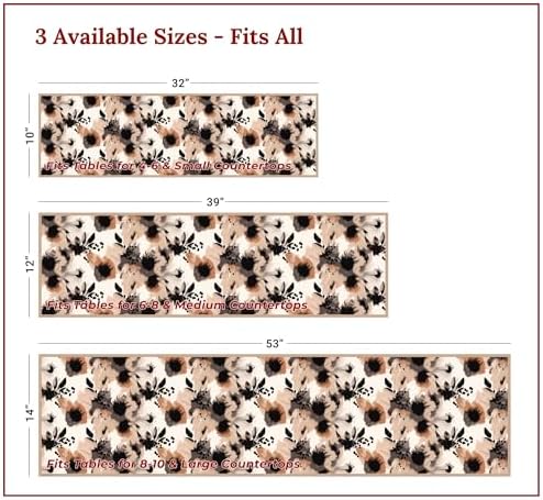 Heat Resistant Table Runner, 39 x 12 Inch - Autumn Leaves Design - Image 4