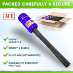 Purple Marking Flags for Yard - 4x5x15 Inch Purple Flags for Outside - 100 Pack - Markers For Lawn, Irrigation, Landscaping, Survey & Sprinkler Head Marking - Image 3