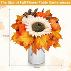 Set of 6 Fall Decor Flower Table Centerpieces - Image 2