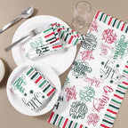 FINGERCRAFT Cloth Napkins Set of 12 Cotton Linen, 20x20 Inch, Holiday Home - Image 4