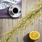 60" Pip Berry Garland - Artificial Spring and Summer Decorative Garland with Green Purple Cream Berries, Perfect for Front Door, Mantel, Centerpiece and Table Display Seasonal Décor - Image 6