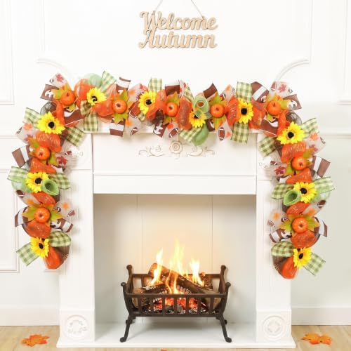 Fall Football Garland, Football Decorations for Home, Autumn Decor - Image 5