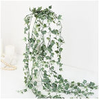 Factory Direct Craft Weather Resistant Variegated Hanging Needlepoint English Ivy Bush Fake Greenery Cascading Ivy for Indoor and Outdoor Arrangements by FactoryDirectCraft