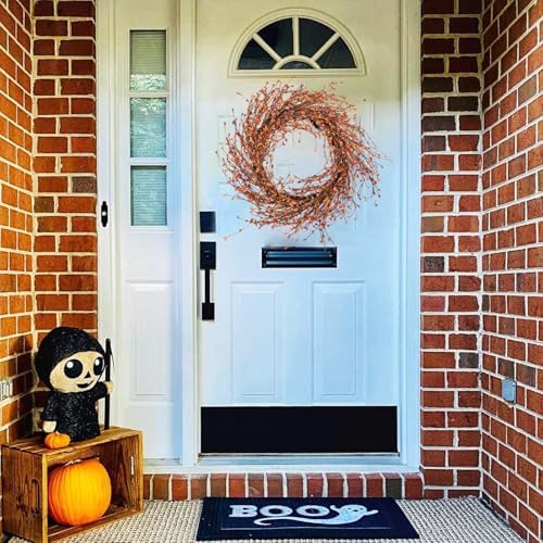 Jobflower 24 inches Orange Berry Fall Wreaths for Front Door - Image 7