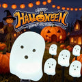 Halloween Solar Lights for Outdoor Decorations, 5 Pack Ghost Pathway Lights, Solar Ghost Lights for Garden, Yard, Party Halloween Decor（Dull） by VERNILLA