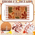 Moucuny 2 Pcs Fall Coir Doormat Outdoor, Fall Welcome Mat, Non Slip - Image 2