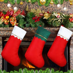 Zubebe 36 Pcs Christmas Stockings Bulk 15 Inch Felt, Red Green White - Image 6