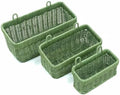 Hanging Wicker-Style Baskets for Kitchen Bathroom Entryway Organizing by Nicestand