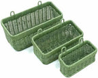 Hanging Wicker-Style Baskets for Kitchen Bathroom Entryway Organizing by Nicestand