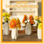 16packs Small White Ceramic Vases - Mini Flower Vases for Centerpieces - Image 3