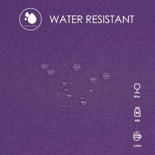 BALCONY & FALCON Rectangle Table Cloth Waterproof Purple 57"x118" - Image 4