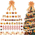 43 Pcs Thanksgiving Tree Ornaments Decorations Tree Topper Hanging Ornaments for Home Fall Holiday Party Decoration by JaaMiin