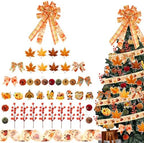 43 Pcs Thanksgiving Tree Ornaments Decorations Tree Topper Hanging Ornaments for Home Fall Holiday Party Decoration by JaaMiin