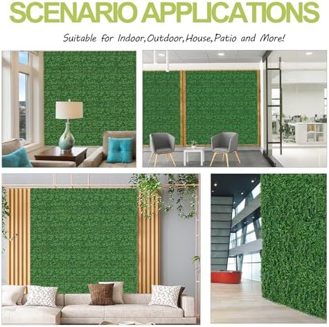 AOKIIE 48"x120" Artificial Grass Roll Wall, UV-Anti Boxwood for Outdoor - Image 7
