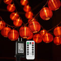 Red Lantern String Lights 33ft/10m 100 LEDs Hanging Lanterns Plug-in String Lights with Remote Control for Chinese New Year,Spring Festival,Wedding,Party Decoration,Christmas by Dreamworth