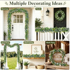 2PCS 6FT Greenery Garland with Eucalyptus Leaf Garland - Image 6